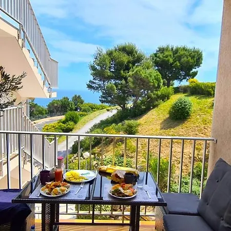 Le Panorama Bleu - Vue Mer - 4 Pers 아파트 *